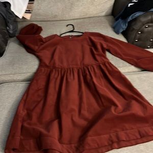 Madwell burgundy dress size med